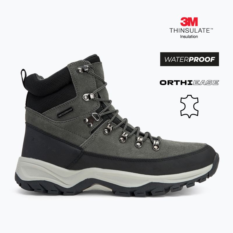 Herren-Trekkingschuhe KADVA Adven Mid WaterProof grau 2