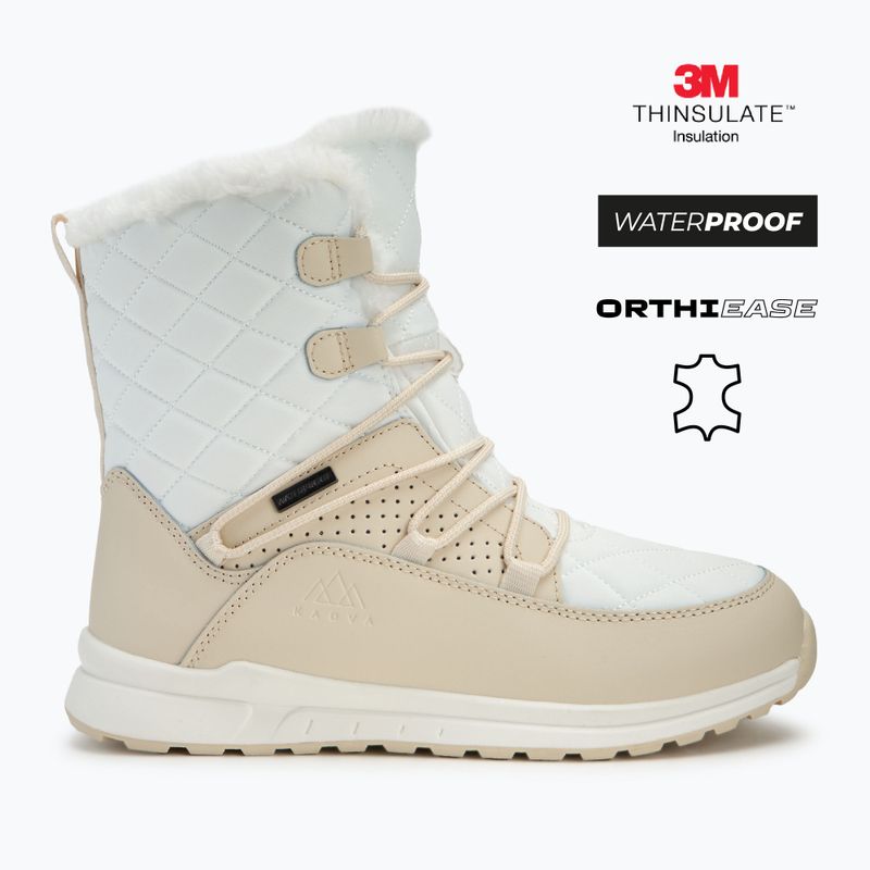 Damen gefütterte Schneestiefel KADVA Summit Mid WaterProof 3M Thinsulate weiß 2