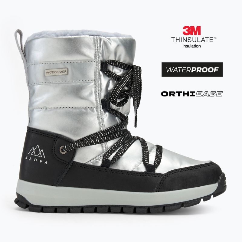 Kinder-Winterstiefel KADVA Haven WaterProof Jrg 3M Thinsulate Silber 2