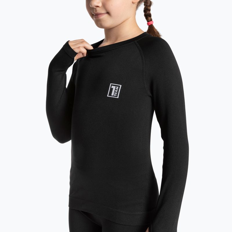 OneTeam Achill Jr Thermowäsche-Set für Kinder schwarz 12
