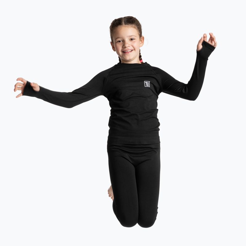 OneTeam Achill Jr Thermowäsche-Set für Kinder schwarz 14