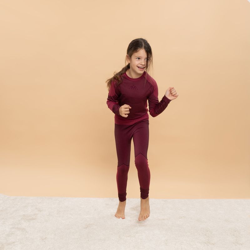 Kinder-Thermounterwäsche-Set KADVA Frosty Jrg Set nahtlos rosa 4