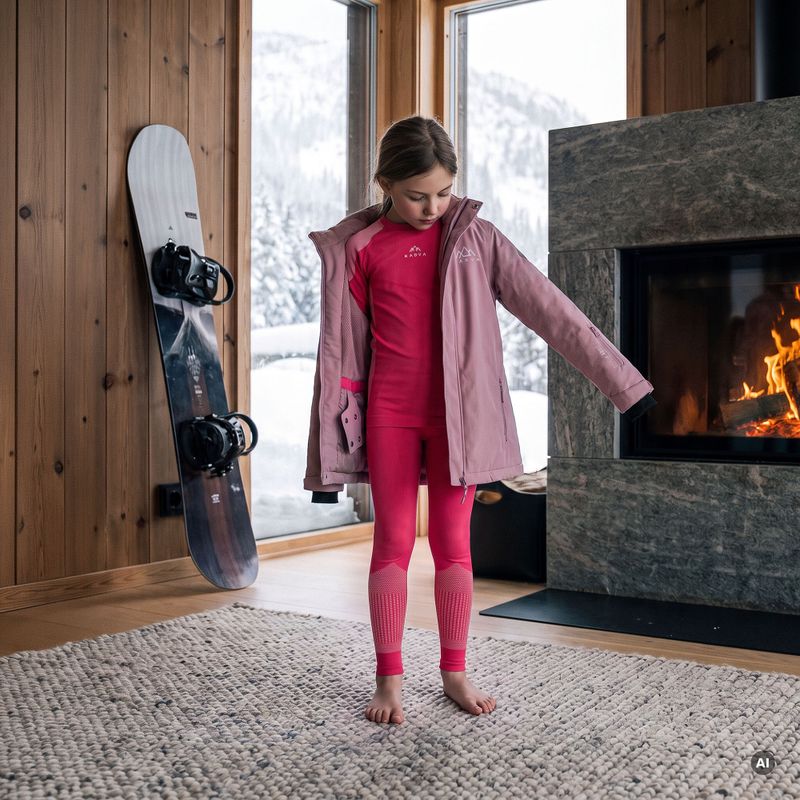 Kinder-Thermounterwäsche-Set KADVA Frosty Jrg Set nahtlos rosa 6