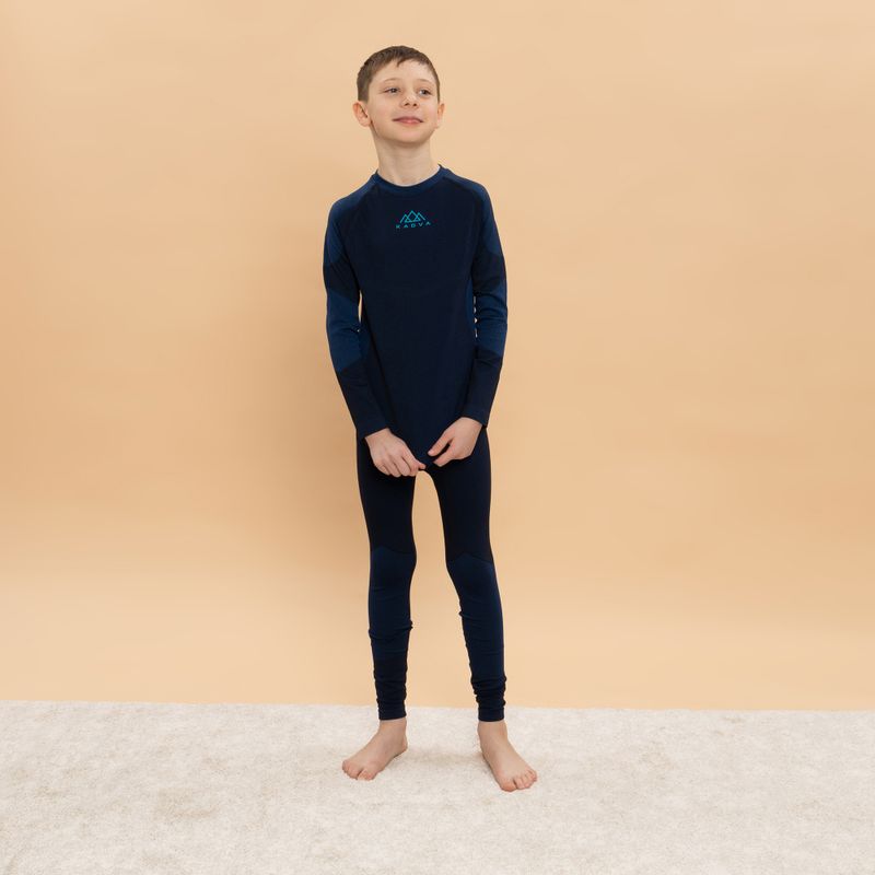 Kinder-Thermounterwäsche-Set KADVA Frosty Jrb Set nahtlos in Marineblau 5