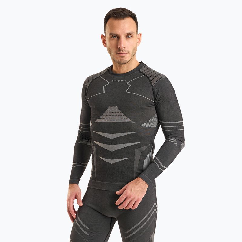 Herren Thermounterwäsche-Set KADVA Streif Set nahtlos schwarz 4