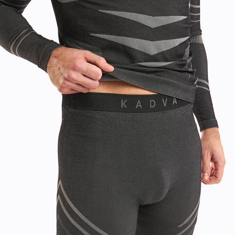 Herren Thermounterwäsche-Set KADVA Streif Set nahtlos schwarz 8