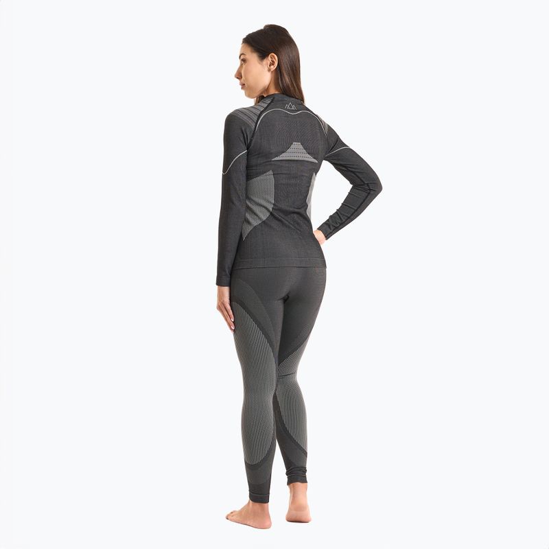Damen Thermounterwäsche-Set KADVA Streif W Set nahtlos schwarz 2