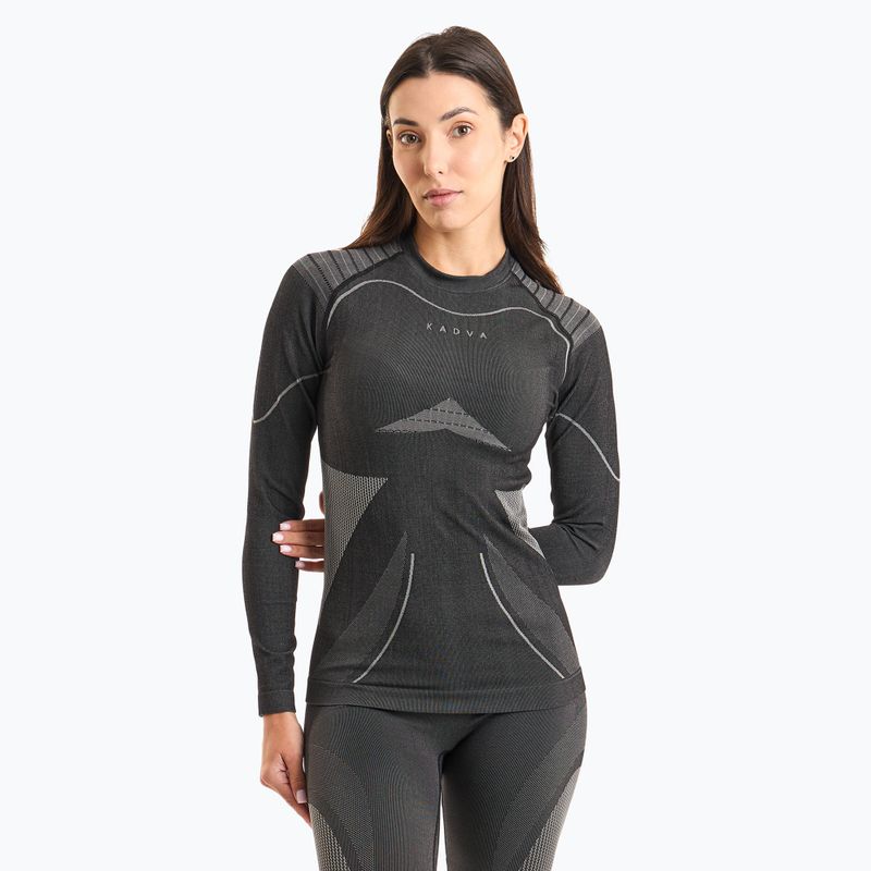 Damen Thermounterwäsche-Set KADVA Streif W Set nahtlos schwarz 3