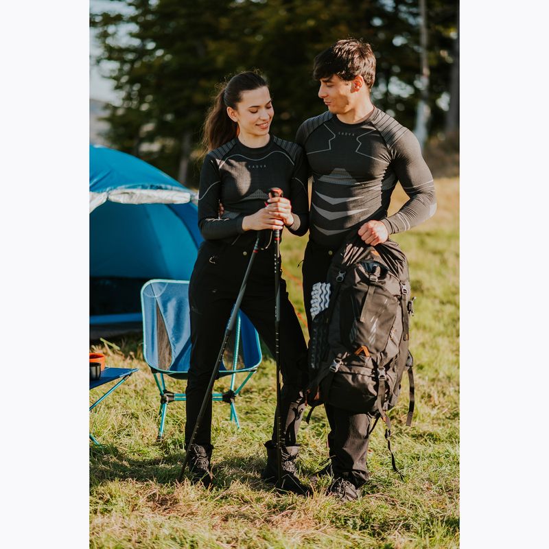 Damen Thermounterwäsche-Set KADVA Streif W Set nahtlos schwarz 13