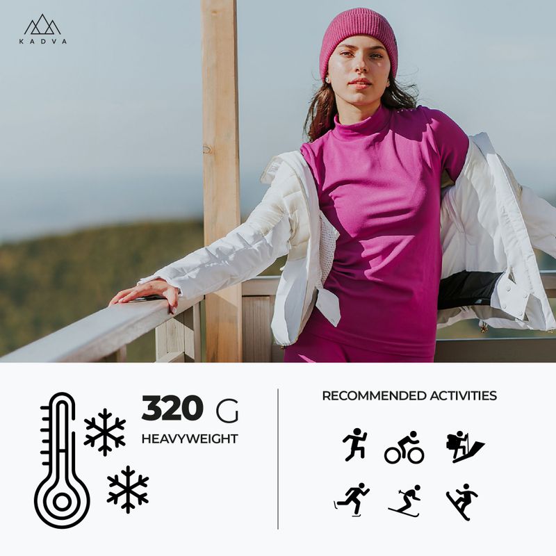 Damen Thermo-Unterwäsche-Set KADVA Glacier W Set nahtlos fuchsia 10