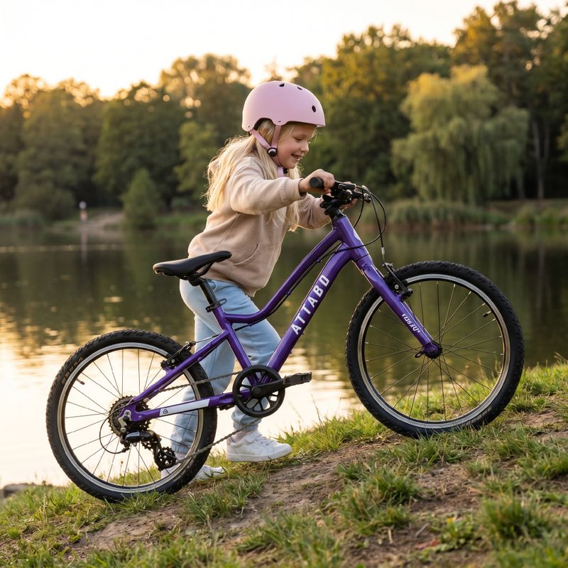 Kinderfahrrad ATTABO EASE 20" lila 5