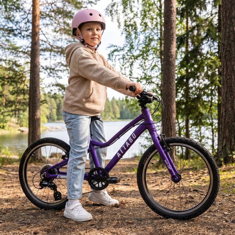 Kinderfahrrad ATTABO EASE 20" lila 6