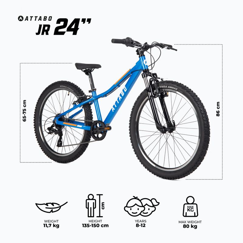 Kinderfahrrad ATTABO JR 24 blau 2
