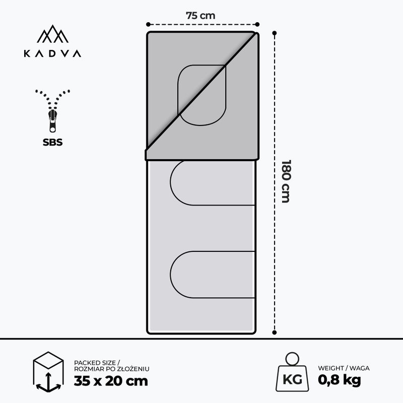 KADVA Karvilo Schlafsack schwarz 3
