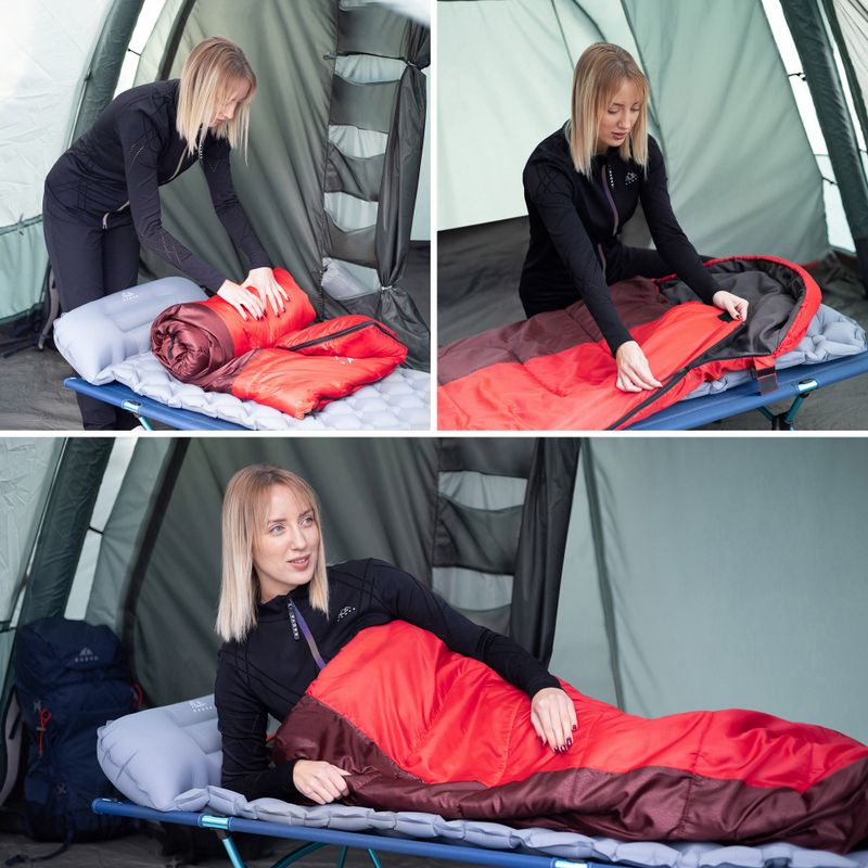 Schlafsack KADVA Dorma L links rot 5