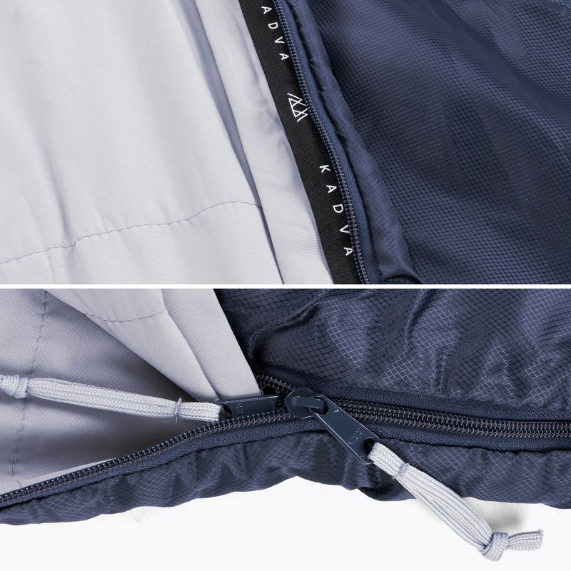 KADVA Light 600 R Schlafsack rechts navy blau 8