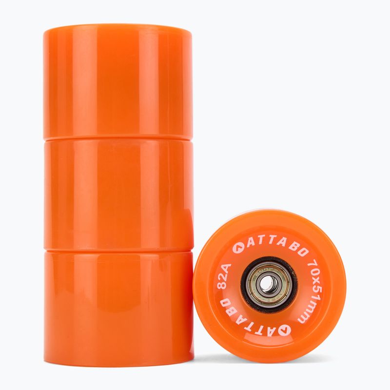 Longboardrollen ATTABO Longboard Wheels 70x51 mm 4 Stk. Orange 2