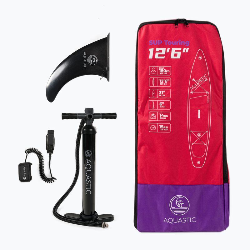 AQUASTIC Touring SUP Brett 12'6" rot AQS-SUP004 12