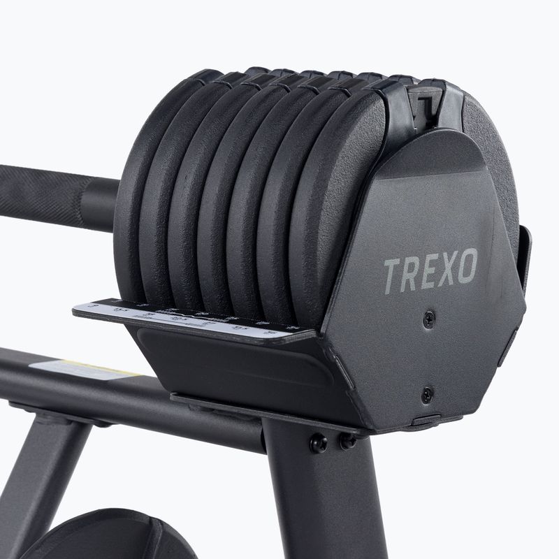 TREXO 36 kg verstellbares Langhantelset 10