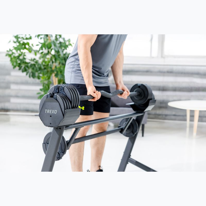 XTREXO 36 kg verstellbares Langhantelset 6