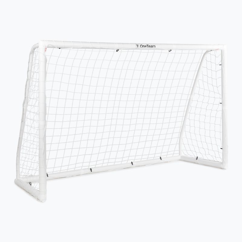 OneTeam PVC-Fußballtor 244 x 150 cm weiß