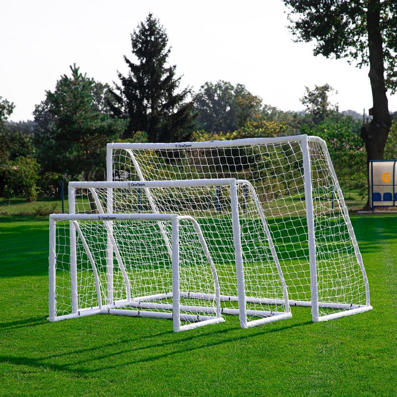 OneTeam PVC-Fußballtor 182 x 120 cm weiß 5