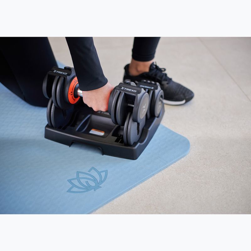 Verstellbare Hantelset XTREXO 2 x 5,75 kg Schwarz 9