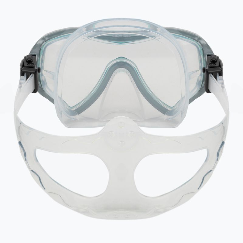 AQUASTIC Jetty Schnorchelset Maske + Schnorchel blau 5