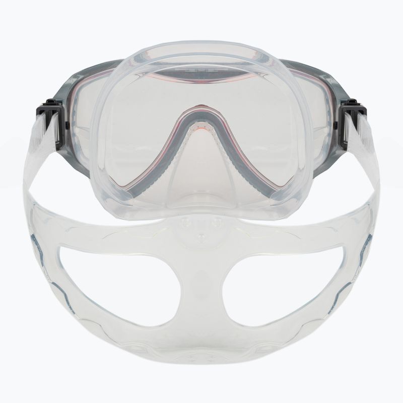 AQUASTIC Jetty Schnorchelset Maske + Schnorchel rot 5