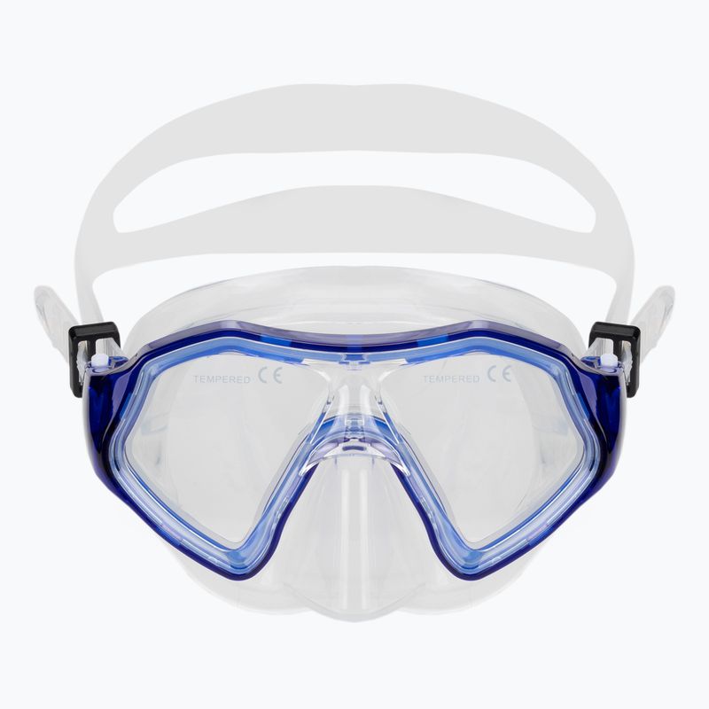 AQUASTIC Shelly Kinderschnorchelset Maske + Schnorchel dunkelblau 3