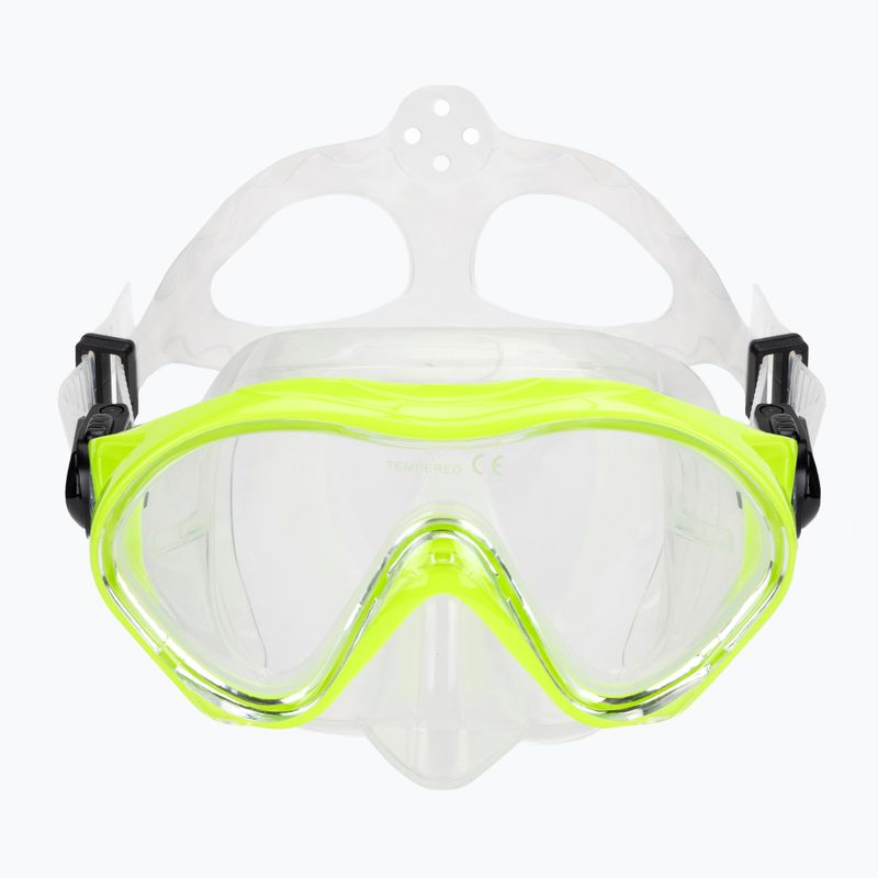 Kinderschnorchelset AQUASTIC Minke Maske + Schnorchel grün 3