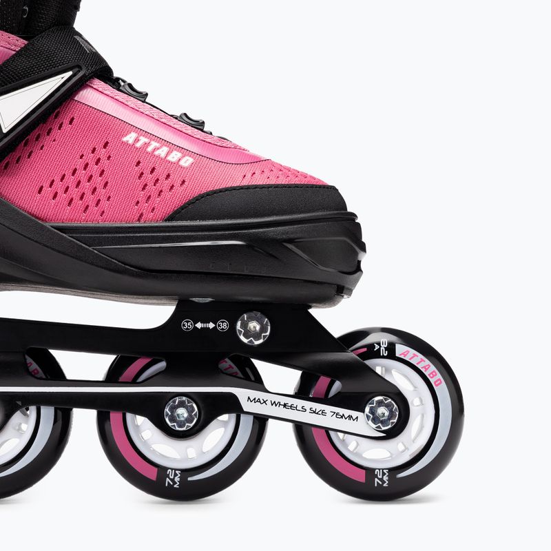 Inlineskates Kinder ATTABO regulowane Stormglider 2 Rosa 8