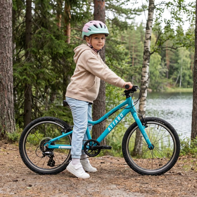 Kinder Fahrrad ATTABO EASE 20" 9,1 kg Türkis 3
