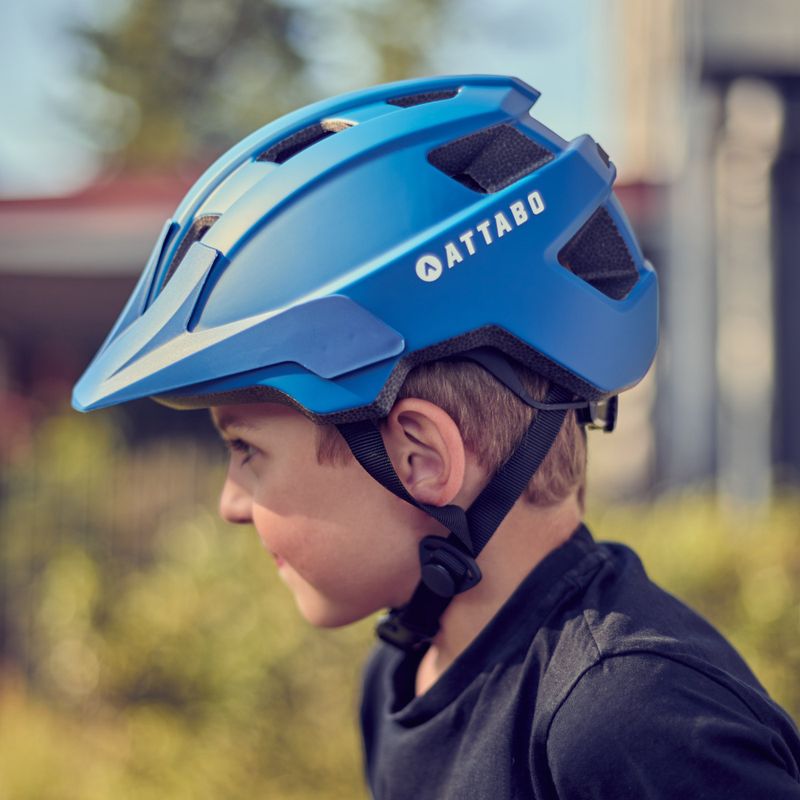 ATTABO Khola Kinderfahrradhelm blau 9