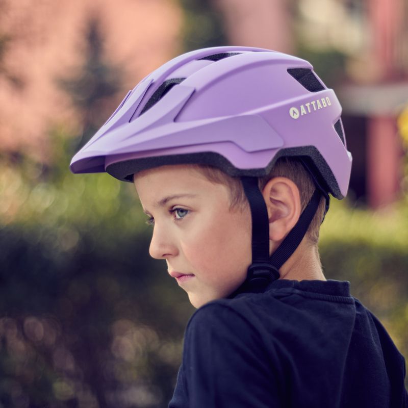 ATTABO Khola Kinderfahrradhelm lila 10