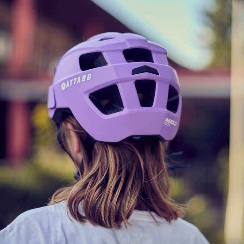 ATTABO Khola Kinderfahrradhelm lila 11