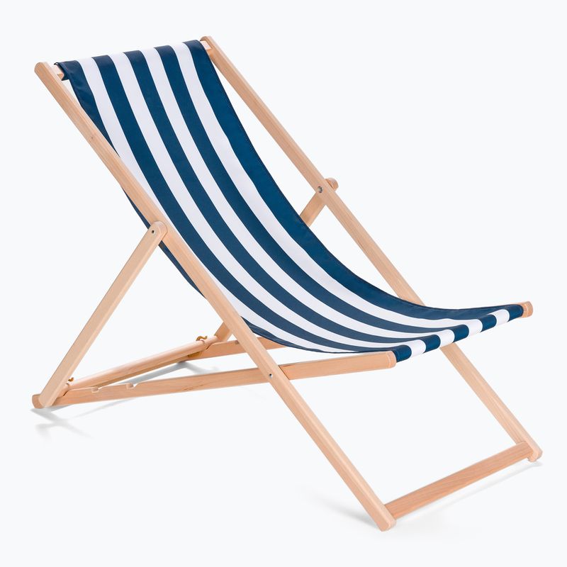 Kadva verstellbare Gartenliege LSR01310 blau KSB001