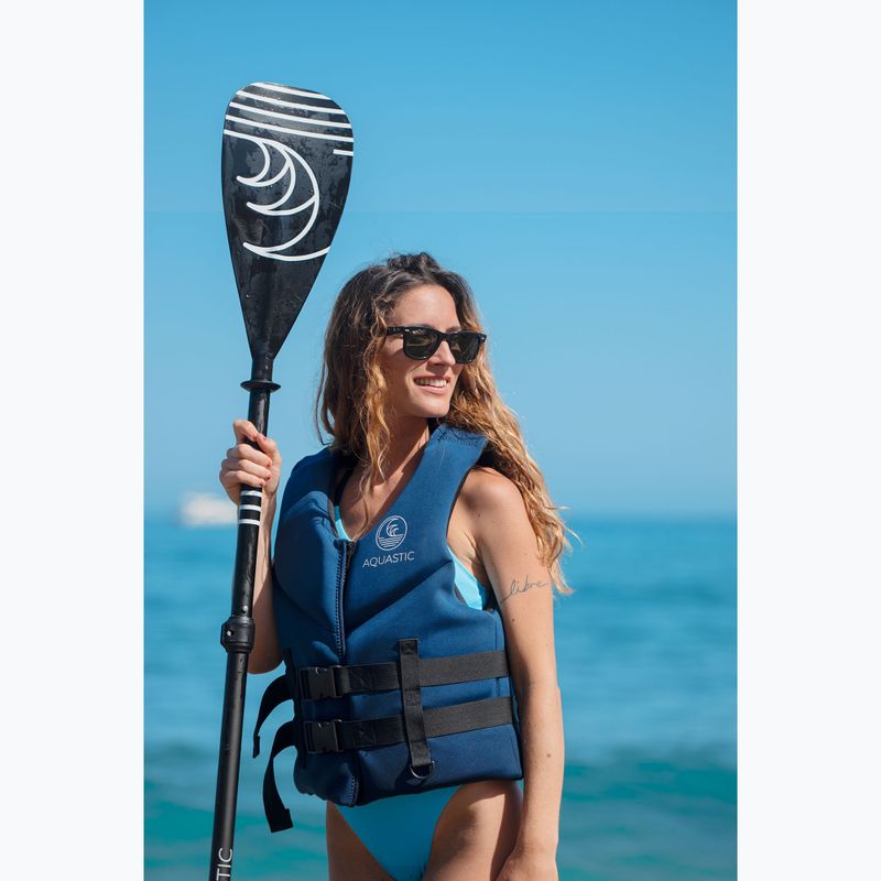 AQUASTIC 3-teiliges SUP-Paddel 140-180 cm schwarz AQS-SPD001 3