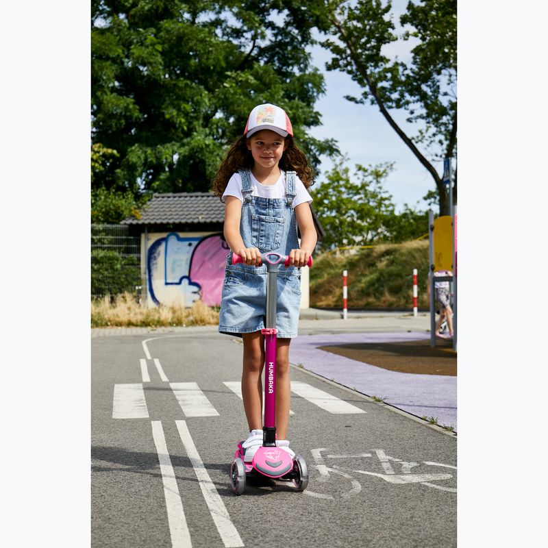 HUMBAKA Mini T Kinder-Dreirad-Roller rosa HBK-S6T 16