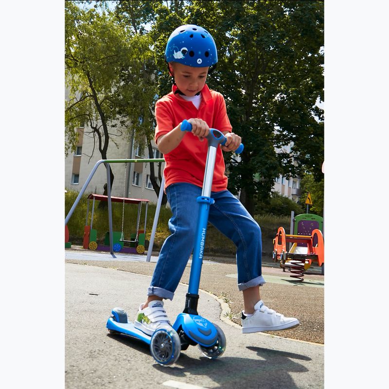 HUMBAKA Mini T Kinderroller dreirädrig blau HBK-S6T 7