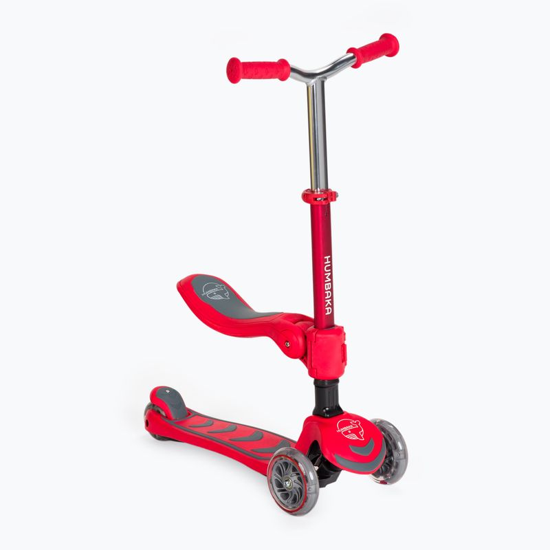 HUMBAKA Mini Y dreirädriger Kinderroller rot HBK-S6Y