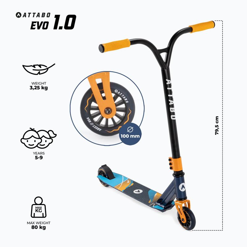 Kinder-Freestyle-Roller ATTABO EVO 1.0 blau ATB-ST05 2