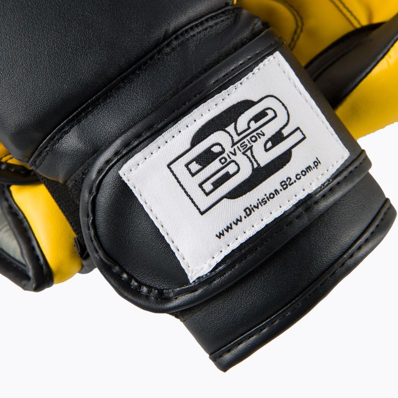 Division B-2 Boxhandschuhe schwarz und gelb DIV-TG01 5