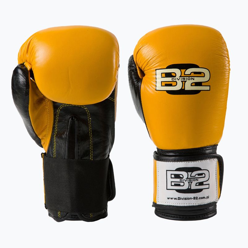 Division B-2 Boxhandschuhe gelb und schwarz DIV-SG01 4