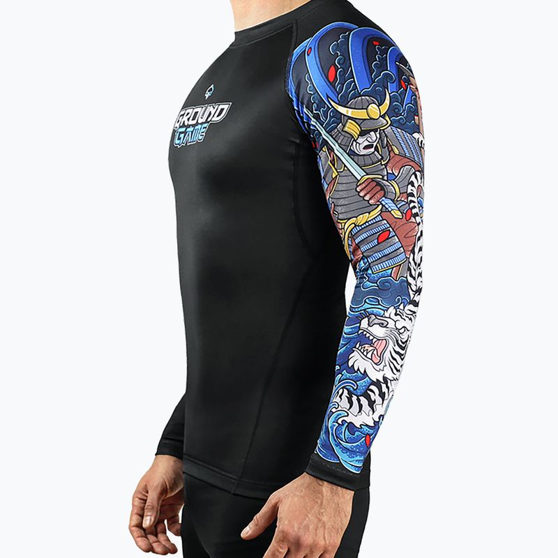 Men's Ground Game Yokai 3.0 Rashguard schwarz/blau