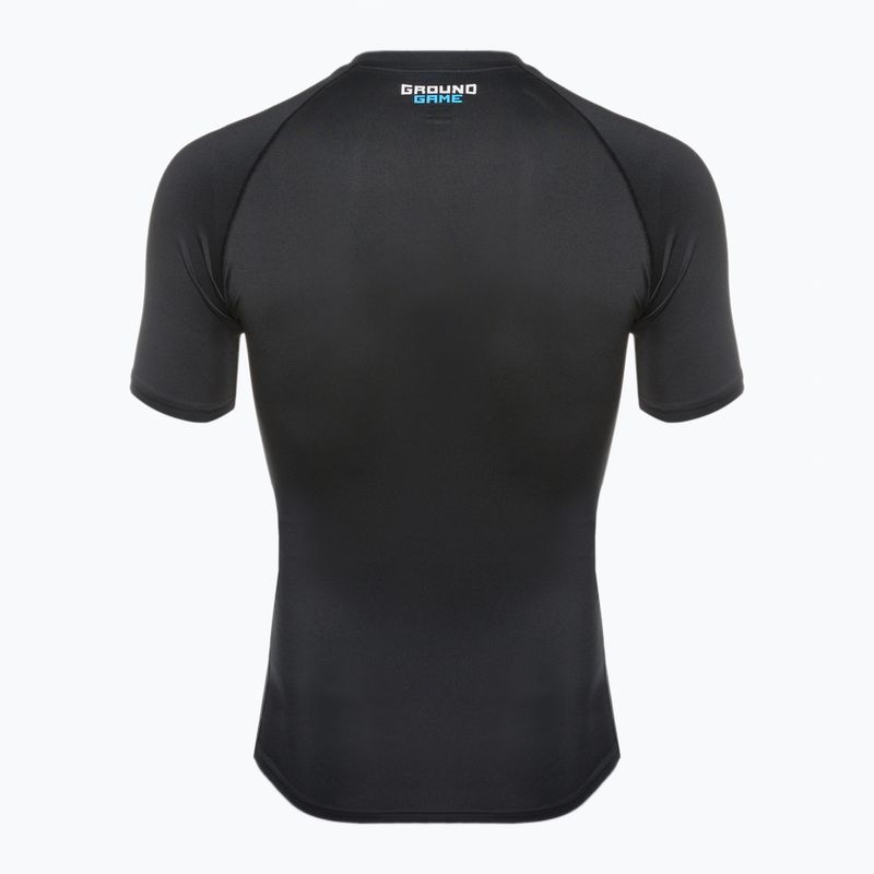 Men's Ground Game Essential rashguard schwarz 22RASHESLOGOSS