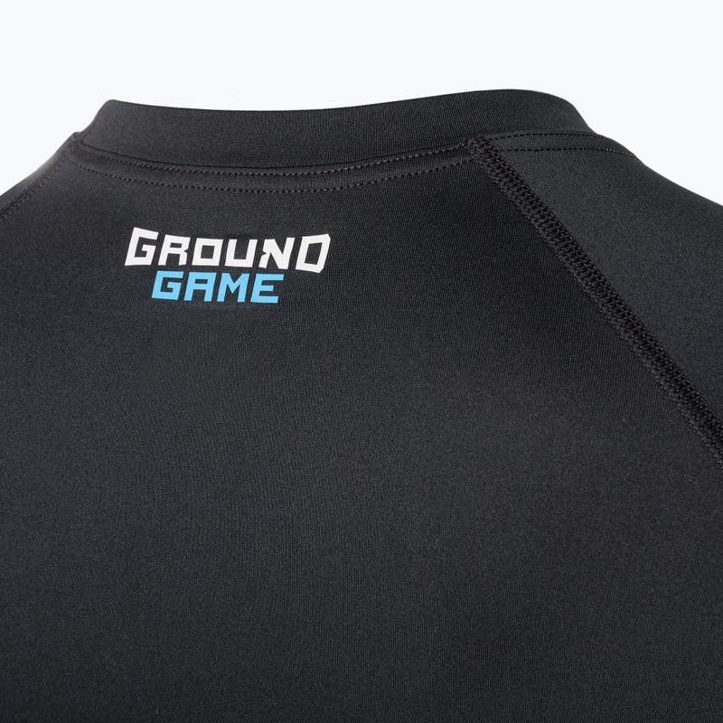 Men's Ground Game Essential rashguard schwarz 22RASHESLOGOSS