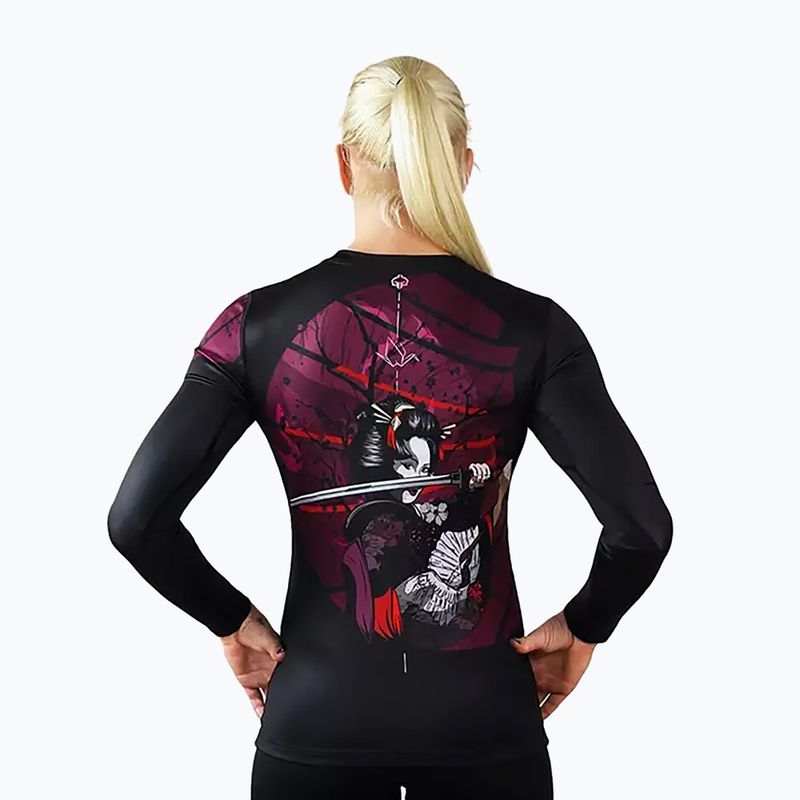 Women's Ground Game Tsuru Warrior Rashguard schwarz 22WRASHLSGEIS 2