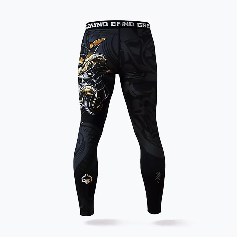 Ground Game Oni Samurai Herren MMA Leggings schwarz 22LEGGSAM3 2