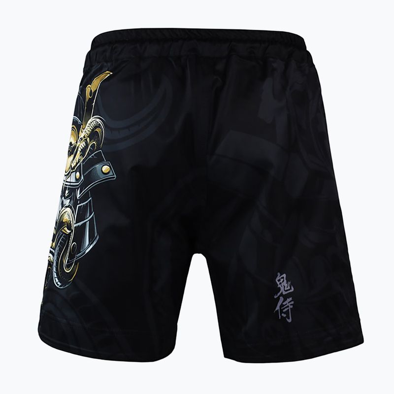 Herren Ground Game MMA Shorts Oni Samurai schwarz 22SHORMMASAM3 4